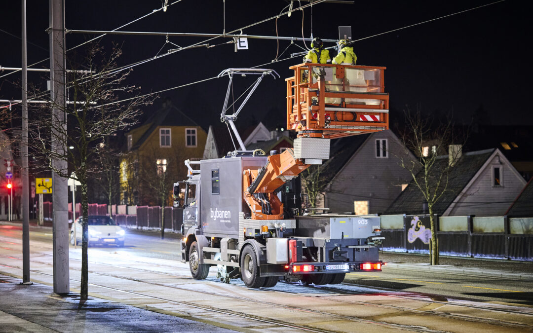 Linje 1 og 2: Årlig inspeksjon av kontaktledningsnettet