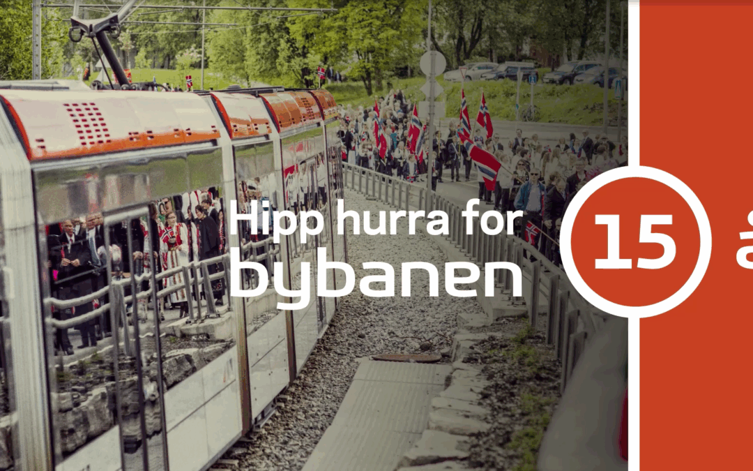 Bybanen 15 år 22. juni 2025